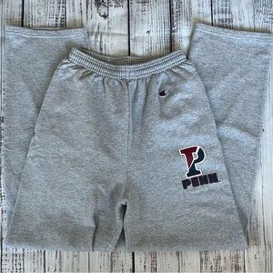 Champion Penn State University Sweatpants Gray Cotton/Poly Blend Size S